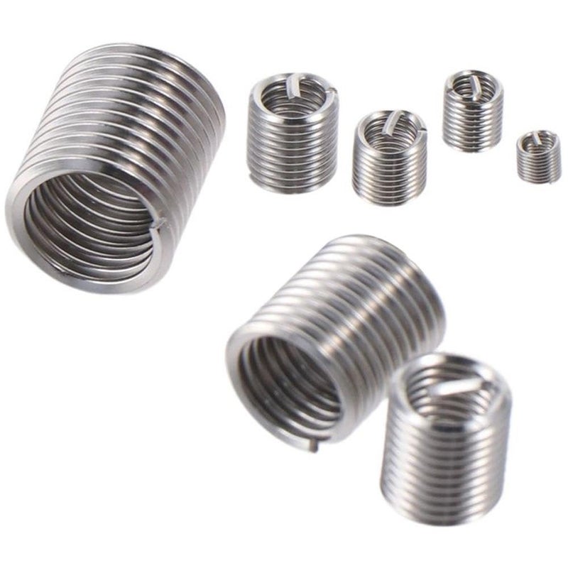 SHUATI 210Pcs Wire Screw Sleeve, 7 Sizes Helical Thread Repair Inserts, Wire Thread Inserts, Spiral 304 Stainless Steel Thread Repair Kit for Aviation - Image 2